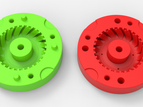 Mold for diecast Timberjack tire Scale Modello di stampa 3D