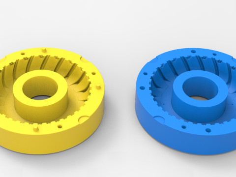 Mold for vintage pulling Tractor tire Scale 3D Print Model