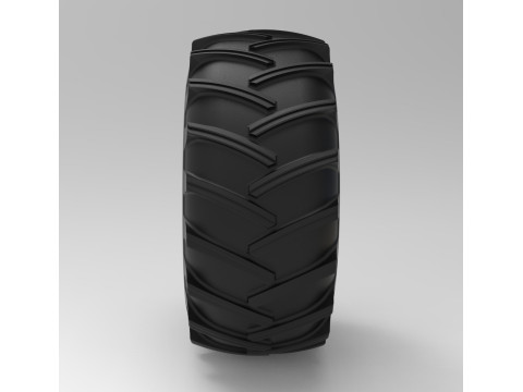 Mold for vintage pulling Tractor tire Scale 3D Print Model