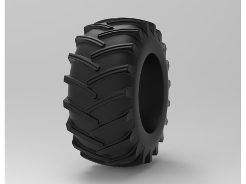 Mold for vintage pulling Tractor tire Scale 3D Print Model