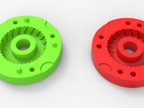 Mold for vintage pulling Tractor tire Scale 3D Print Model