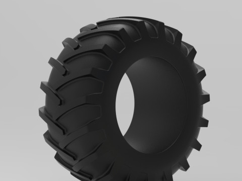 Mold for diecast of vintage pulling tractor Rear tire Scale Modello di stampa 3D
