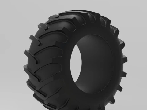 Mold for diecast of vintage pulling tractor Rear tire Scale 3D Print Model