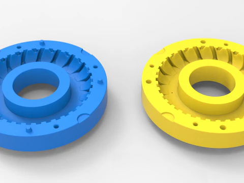 Form f&uuml;r Traktorreifen im Ma&szlig;stab 40 3D Druckmodell