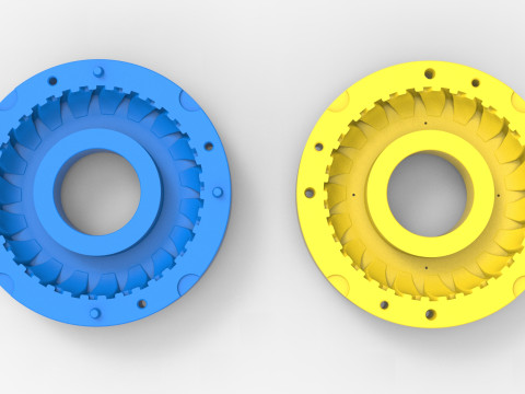 Mold for Tractor tire 40 Scale 3D Принт Модель