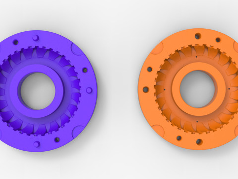 Mold for Tractor tire 40 Scale 3D Принт Модель