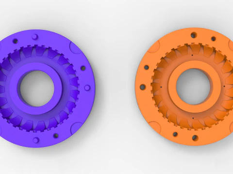Form f&uuml;r Traktorreifen im Ma&szlig;stab 40 3D Druckmodell