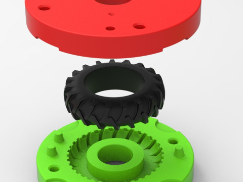 Mold for Tractor tire 40 Scale 3D Принт Модель