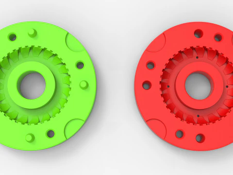 Form f&uuml;r Traktorreifen im Ma&szlig;stab 40 3D Druckmodell