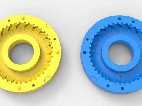Molde para Neum&aacute;tico de Tractor Escala 41 Modelo de impresión 3D