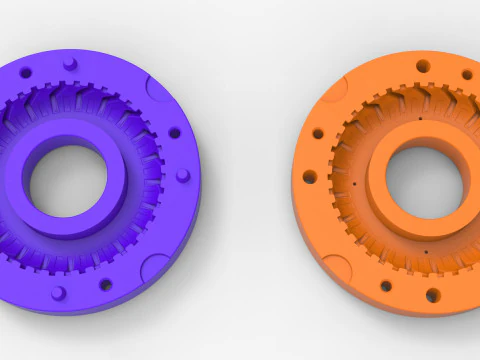 Molde para Neum&aacute;tico de Tractor Escala 41 Modelo de impresión 3D