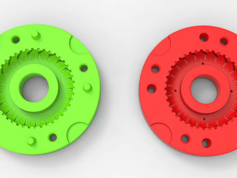 Molde para Neum&aacute;tico de Tractor Escala 41 Modelo de impresión 3D