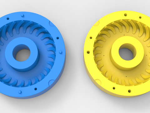 Mold for Tractor tire 42 Scale 3D Принт Модель
