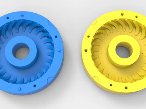 Mold for Tractor tire 42 Scale 3D Print Model