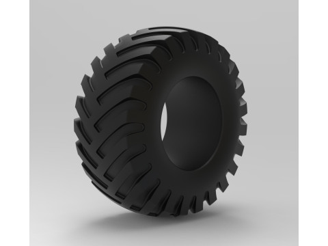 Mold for Tractor tire 42 Scale 3D Принт Модель