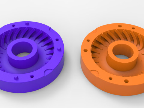 Mold for Tractor tire 42 Scale 3D Принт Модель