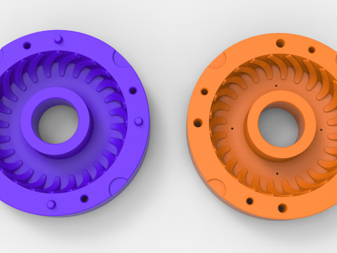 Mold for Tractor tire 42 Scale 3D Принт Модель