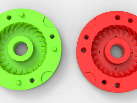 Mold for Tractor tire 42 Scale 3D Print Model