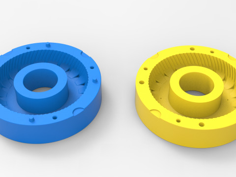 Mold for Tractor tire 43 Scale Model Cetak 3D