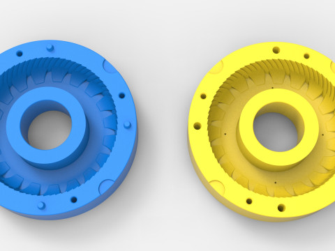 Mold for Tractor tire 43 Scale Model Cetak 3D