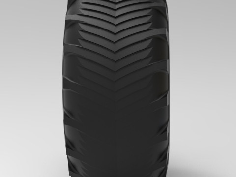 Mold for Tractor tire 43 Scale Model Cetak 3D