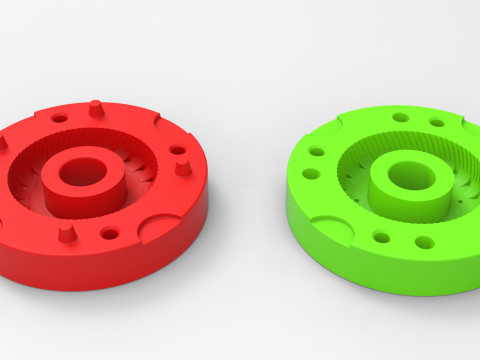 Mold for Tractor tire 43 Scale Model Cetak 3D