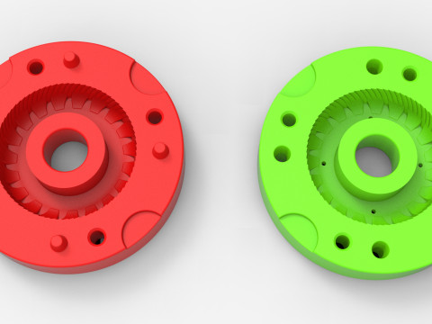 Mold for Tractor tire 43 Scale Model Cetak 3D