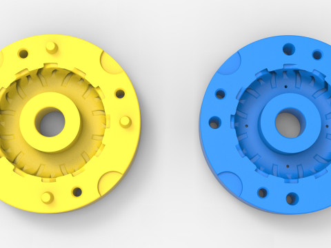Mold for Tractor tire 44 Scale 3D Druckmodell
