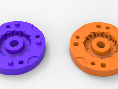 Mold for Tractor tire 44 Scale 3D Druckmodell