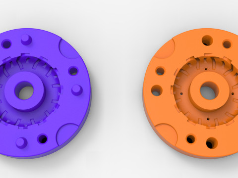 Mold for Tractor tire 44 Scale 3D Druckmodell