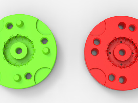 Mold for Tractor tire 44 Scale 3D Druckmodell