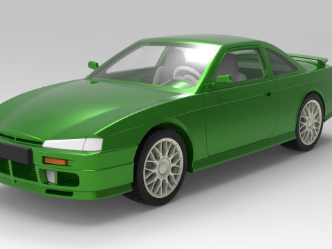 Nissan Silvia S14 scale 1 to 10 3D 打印模型