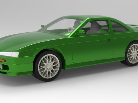 Nissan Silvia S14 scale 1 to 10 3D 打印模型