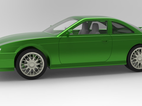 Nissan Silvia S14 scale 1 to 10 3D 打印模型