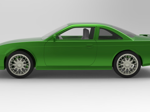 Nissan Silvia S14 scale 1 to 10 3D 打印模型