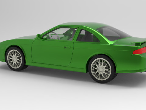 Nissan Silvia S14 scale 1 to 10 3D 打印模型
