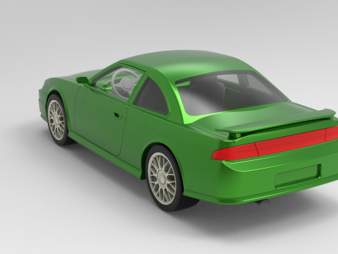 Nissan Silvia S14 scale 1 to 10 3D 打印模型