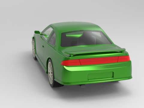 Nissan Silvia S14 scale 1 to 10 3D 打印模型