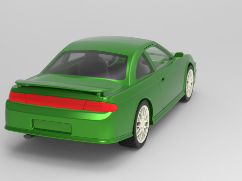 Nissan Silvia S14 scale 1 to 10 3D 打印模型