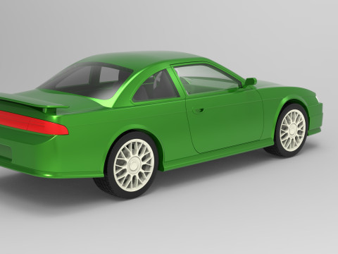 Nissan Silvia S14 scale 1 to 10 3D 打印模型