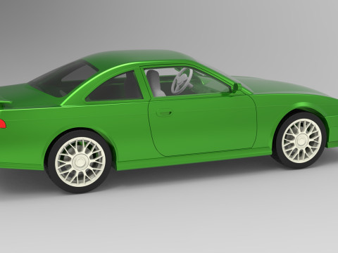 Nissan Silvia S14 scale 1 to 10 3D 打印模型