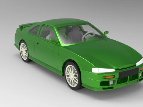 Nissan Silvia S14 scale 1 to 10 3D Print Model