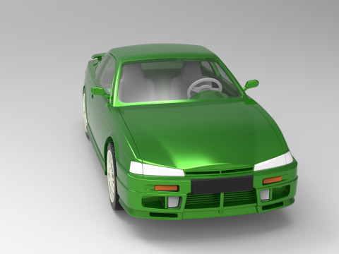 Nissan Silvia S14 scale 1 to 10 3D 打印模型