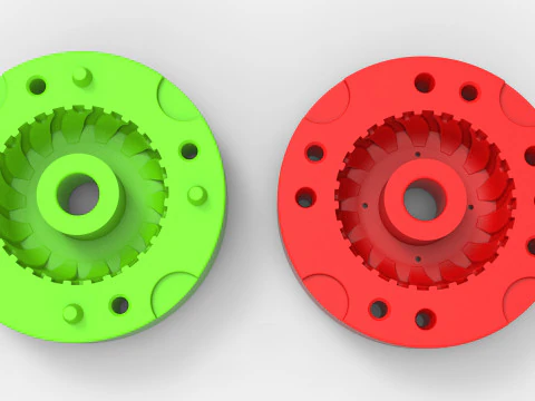 Mold for Tractor tire 45 Scale 3D Print Model
