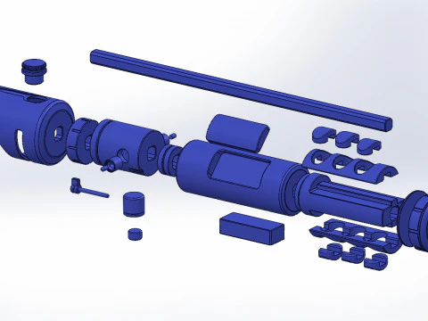 Ven Zallow lightsaber 3D Print Model