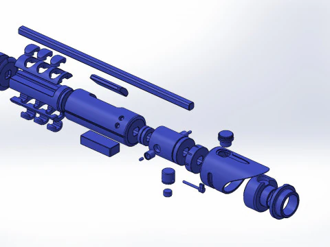 Ven Zallow lightsaber 3D Print Model