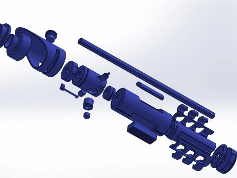 Ven Zallow lightsaber 3D Print Model