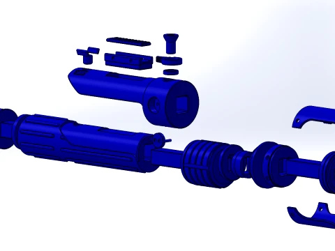 Lightsaber Sabine Wren 3D Print Model