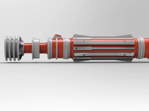 Lightsaber Leia Organa Solo The Rise of Skywalker 3D Print Model