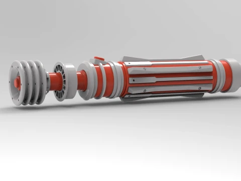 Lightsaber Leia Organa Solo The Rise of Skywalker 3D Print Model